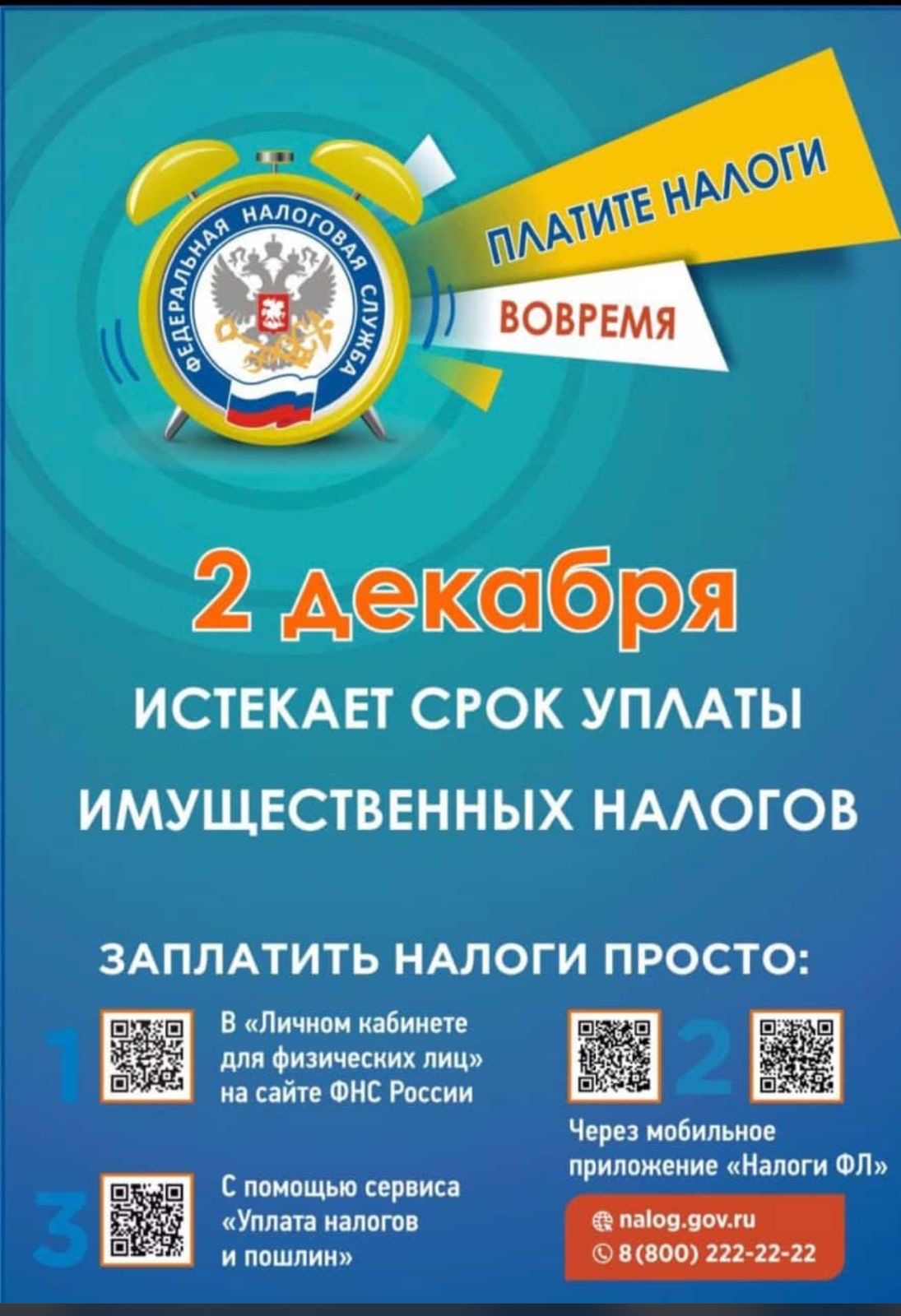 В этом году земельный, транспортный и имущественный налоги нужно уплатить до 2 декабря